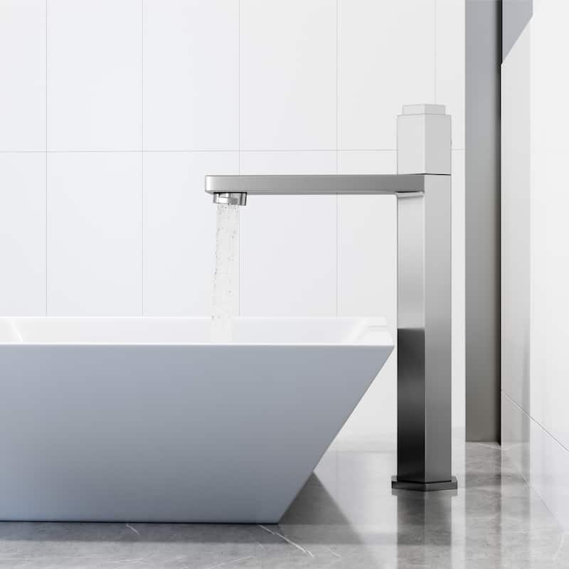 VIGO Nova 10" H Single Handle Single Hole Vessel Bathroom Faucet
