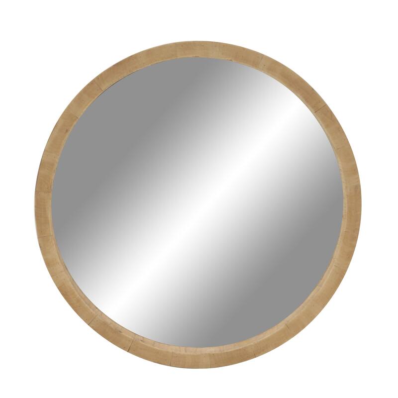 Brown Contemporary Wall Mirror