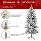 preview thumbnail 109 of 131, Glitzhome 6FT/7.5FT/9FT/11FT Snow Flocked Pre-lit Artificial Fir Christmas Trees