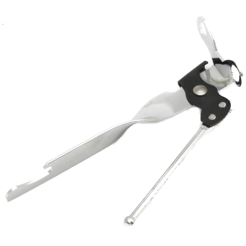 Chef Craft Durable Chrome Manual Hand Can Opener with Bottle Opener Handle
