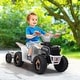 preview thumbnail 11 of 13, Kids Electric ATV Toddler Ride on Car with Trailer White