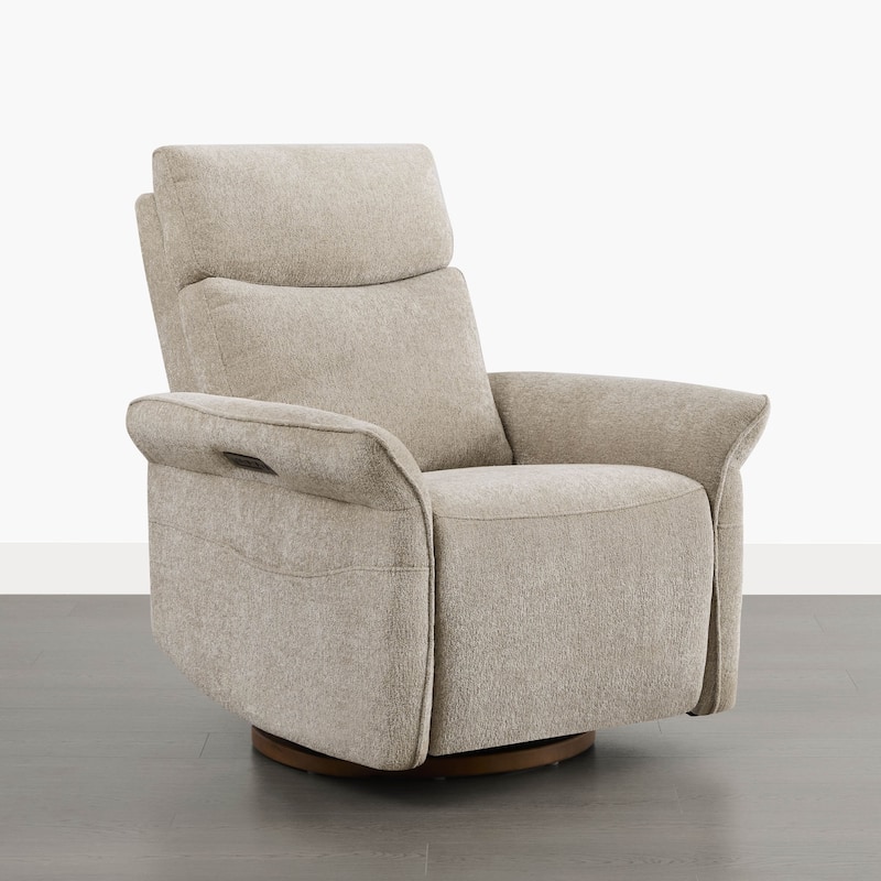 Spruce & Spring Power Swivel Recliner Chair Triple-Motor Nursery Glider