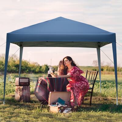 Outdoor 3 x 3m Practical Waterproof Right-Angle Folding Tent Blue