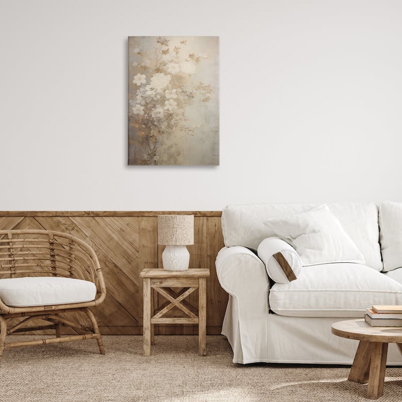 Stupell Muted Vintage Florals Canvas Wall Art Design By LSR Creative Studio