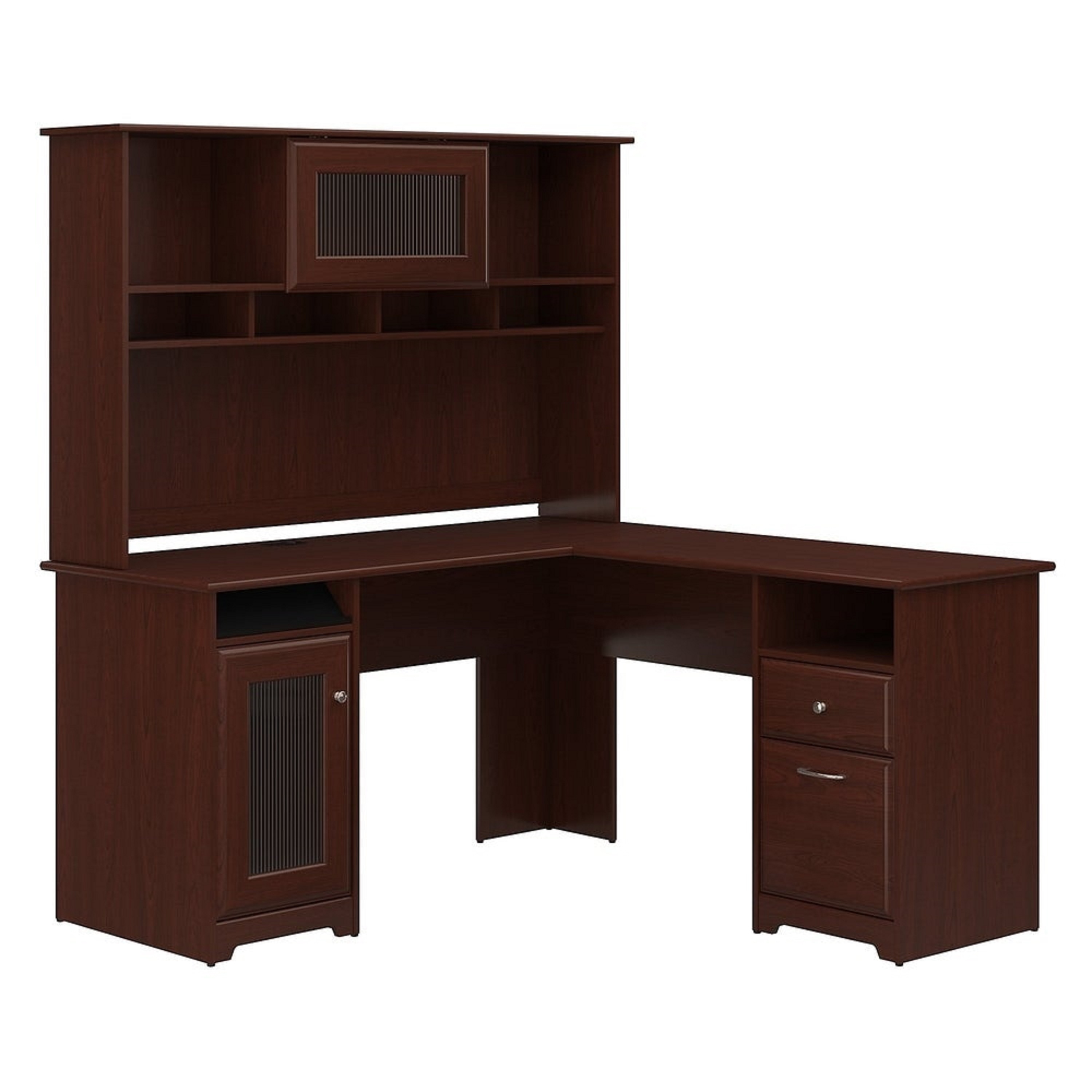 Creative k Daintree L shaped Desk with Hutch Grey