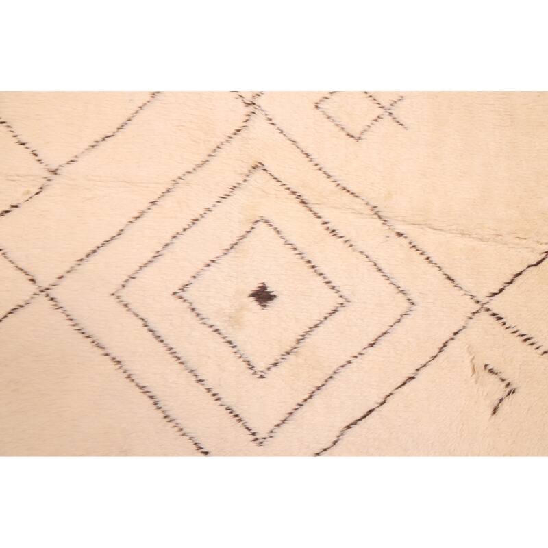 ECARPETGALLERY Hand-knotted Pak Finest Marrakesh Cream Wool Rug - 7'1 x 9'8