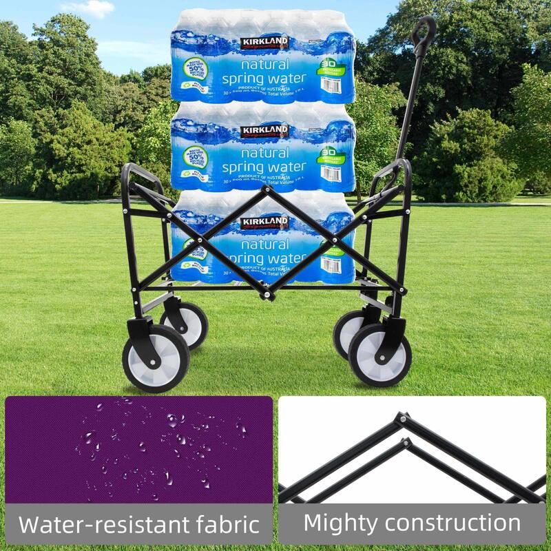 225 lb Collapsible Wagon Cart with Strapping System