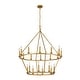 preview thumbnail 7 of 7, KAWOTI 40" 20-light Modern Adjustable Wagon Wheel Chandelier, 2-Tier
