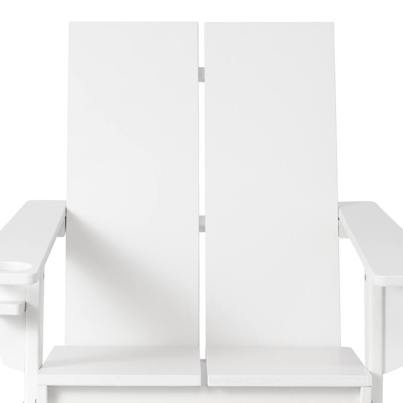 Coastin Modern Poly Adirondack Chair (Set of 2), Black