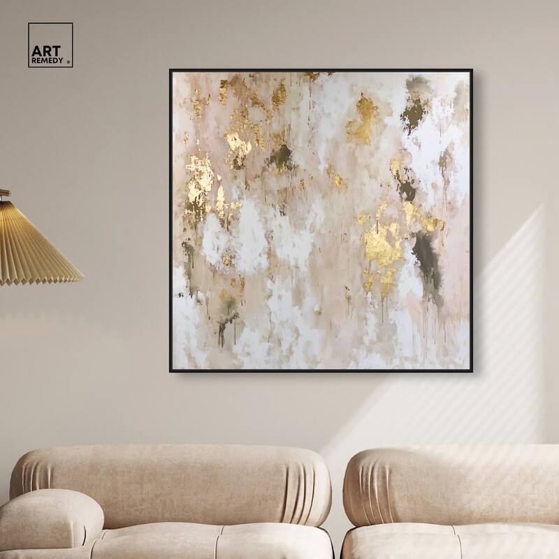 Golden Glimmer Gesture II Canvas by Art Remedy