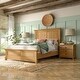 preview thumbnail 1 of 20, Furniture of America Wellington Farmhouse Natural Oak 3-Piece Solid Wood Kids Bedroom Set Full