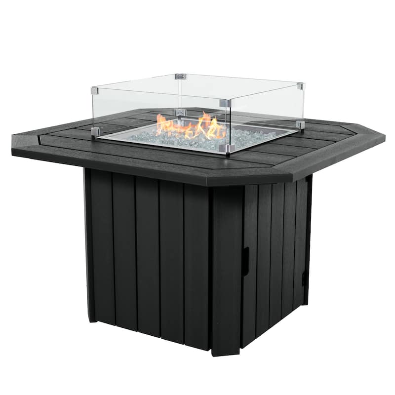 HIGHWOOD Oasis 40" Fire Pit Table - Black