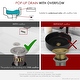 preview thumbnail 24 of 48, STYLISH Pop-Up Bathroom Sink Drain with Overflow D-700