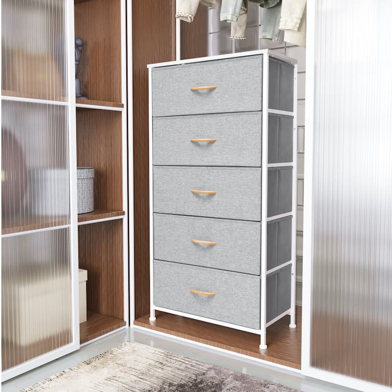 VredHom Vertical 5 Drawers Storage Tower