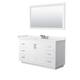 Option White, Nickel Trim, White Quartz Top