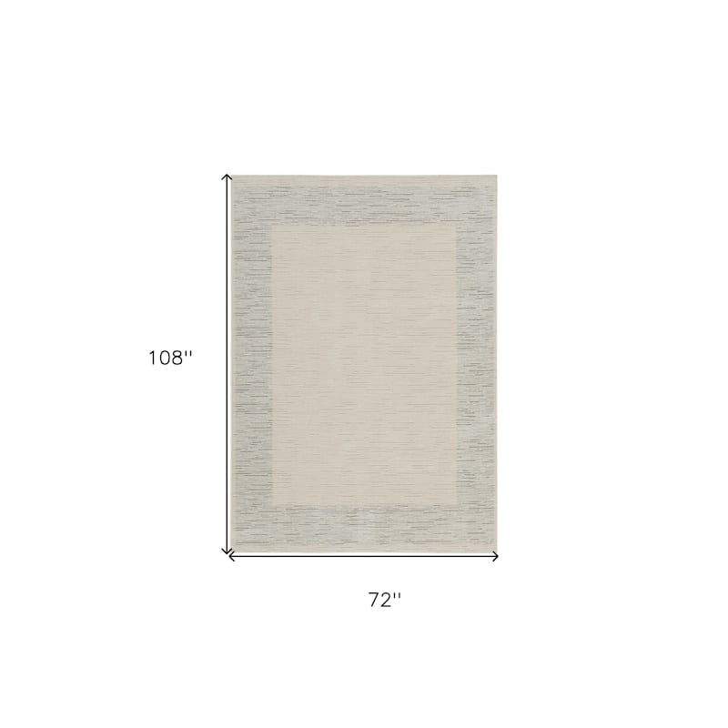 HomeRoots Striped Scandinavian Rectangle Area Rug