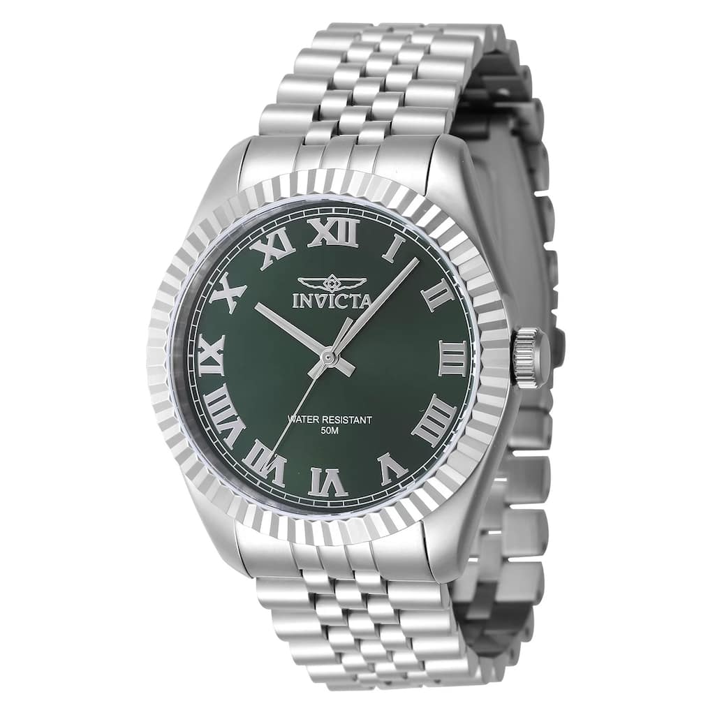 Invicta Women's 47398 Specialty Quartz 3 Hand Green Dial Watch