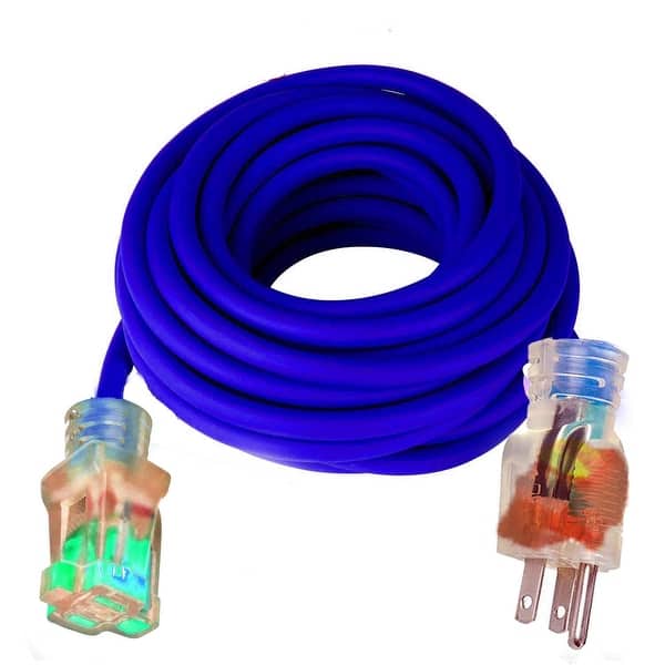 100 ft 10 Gauge Extension Cord 10/3 Contractor Grounded Extension Cord, 10/3 Plug Power