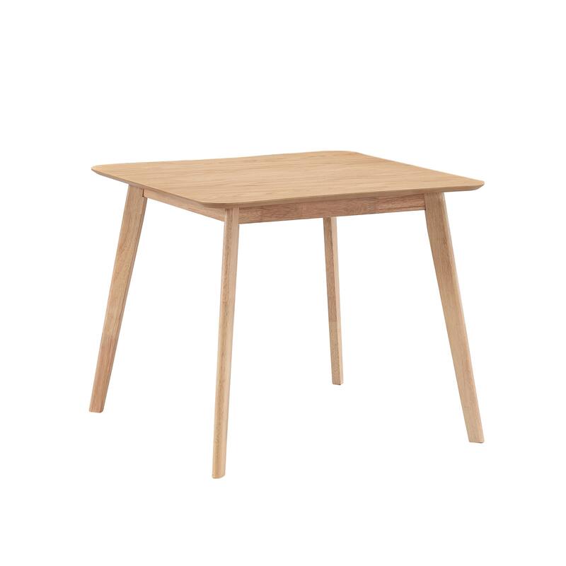 35.43 Inch Saving Place Table,Wooden Dining Table for 4 Persons,Modern Design Square Kitchen Table for Living Room,Apart
