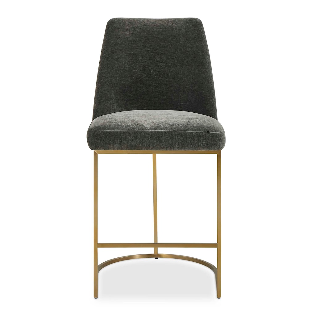 Uttermost Hanni Charcoal Counter Stool - 20.25"W x 24.5"D x 40"H