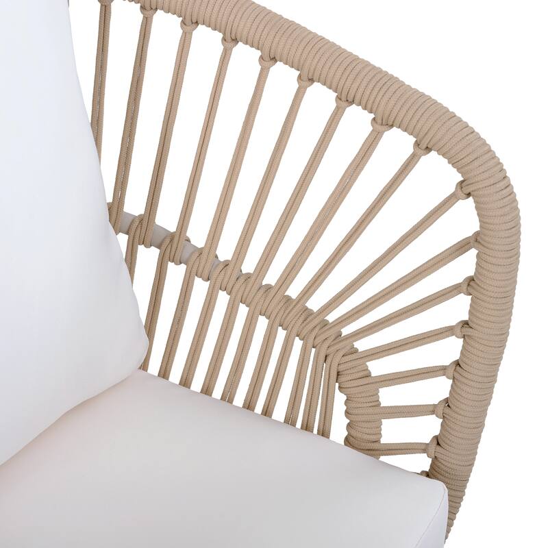 Christopher Knight Home - Outdoor Wicker Dining Chair with Steel Frame & Cushion (Set of 1/2/4/6)