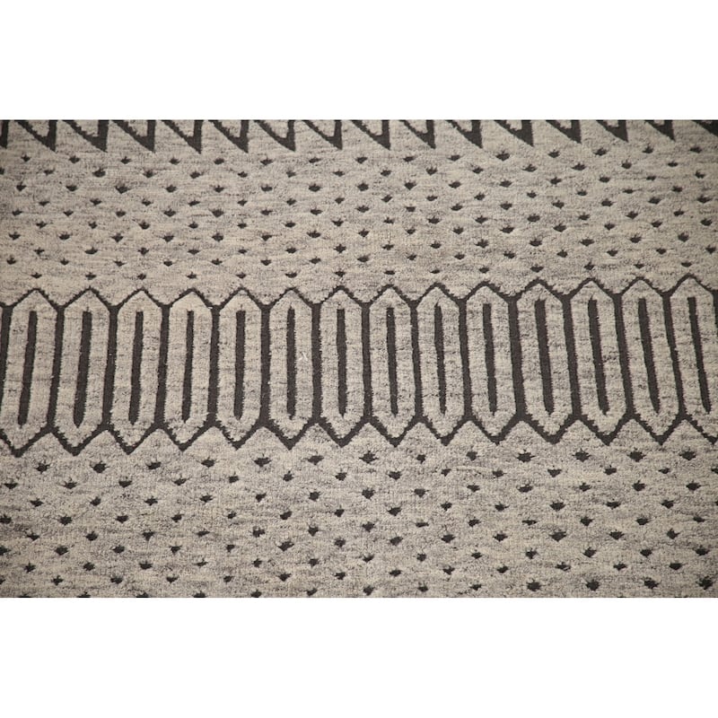 Trellis Moroccan Indian Area Rug Living Room Handmade Wool Carpet - 5'0"x 7'9"