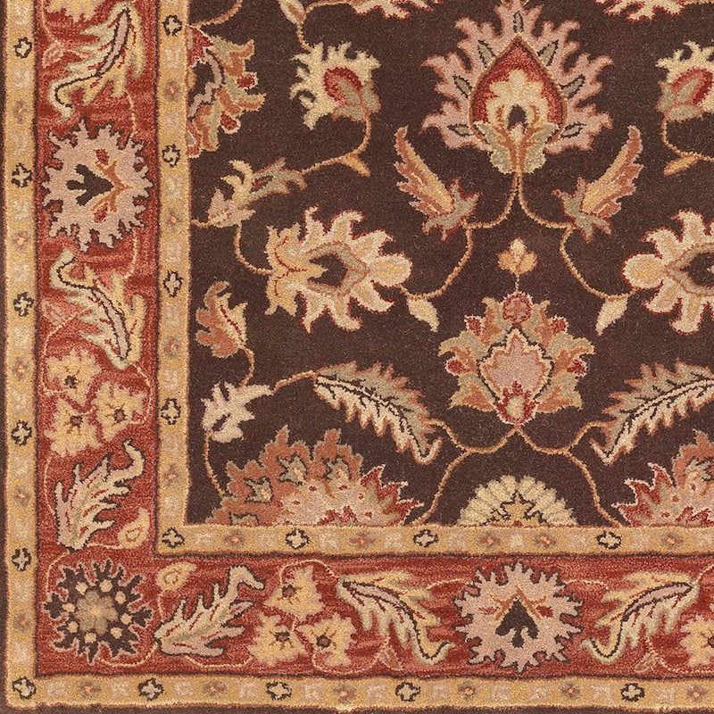 Livabliss Traditional Caesar Border Area Rug