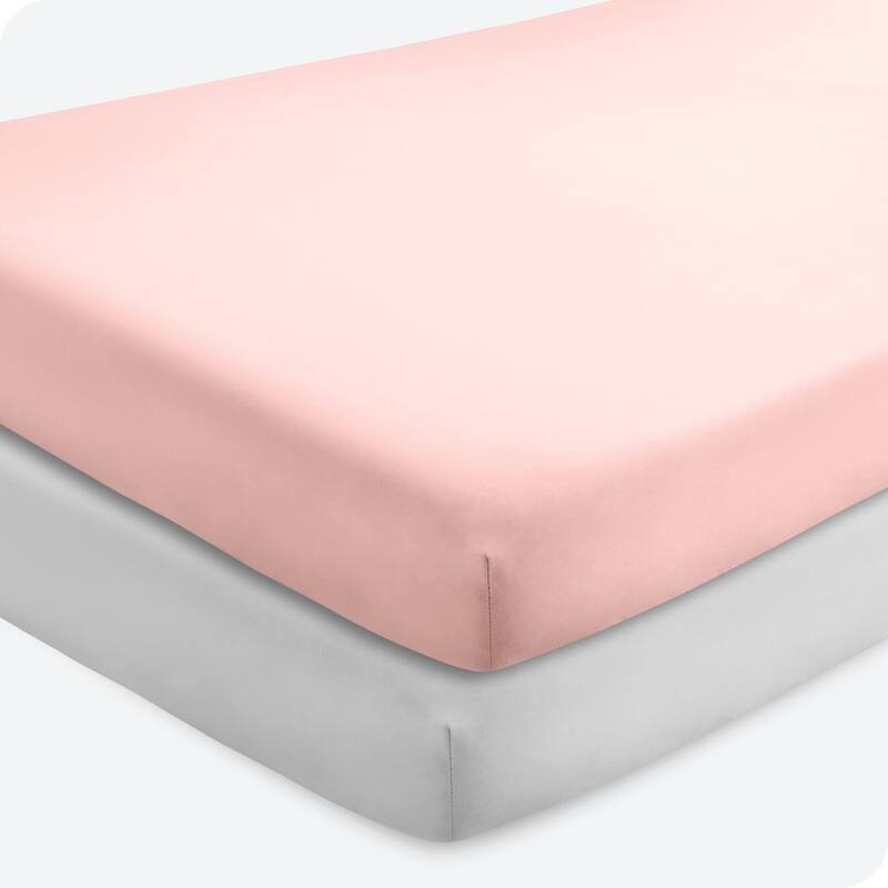 Bare Home Solid Ultra-Soft Crib Fitted Sheet