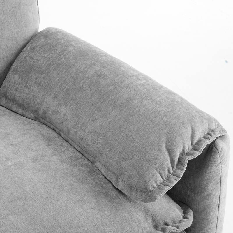 Chenille Oversized Lounge Chair with Thick Cushions and High Back Support Wide Seat