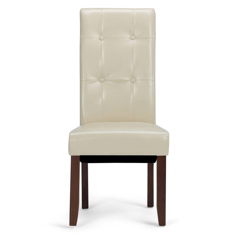 WYNDENHALL Essex Deluxe Tufted Parson Chair (Set of 2) - 18.9"w x 19.3"d x 42.1"h