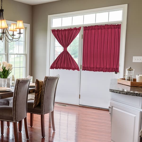 Elegant Room Blackout Curtains Rod Sliding Window Door Panel Overstock 31909276