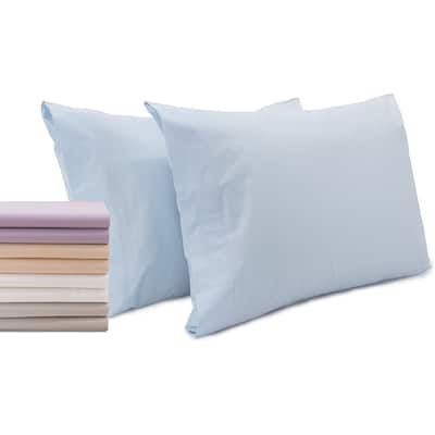 Superity Linen Pillow Cases Cotton 2 Pack