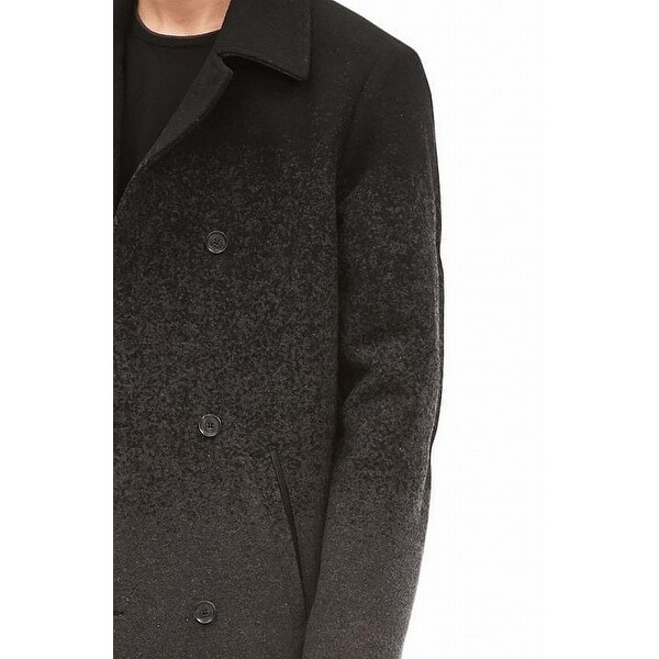 calvin klein gray peacoat