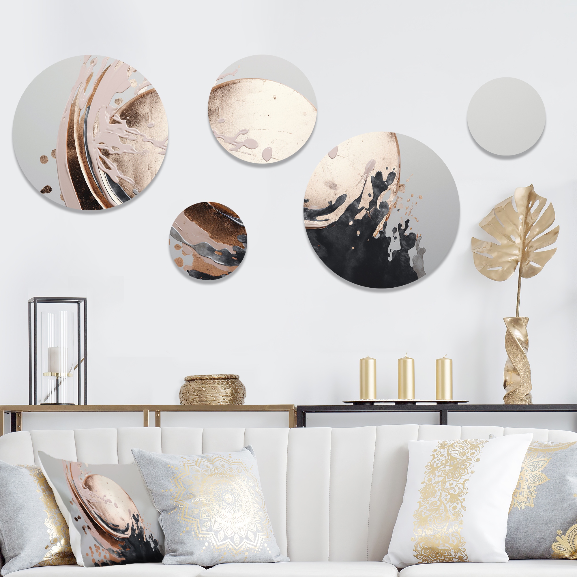 Boho metal hotsell wall art