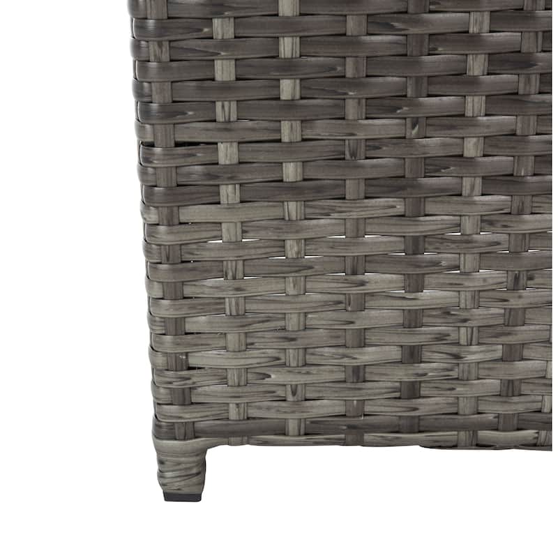 SAFAVIEH Outdoor Mazeli Trash Bin (Fully Assembled)
