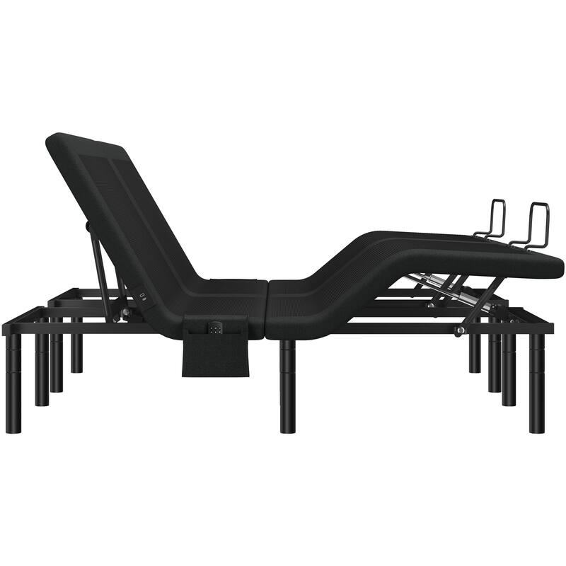 Yaheetech Upholstered Adjustable Twin XL/Queen/ Split King Size Bed Frame with Independent Head & Foot Incline
