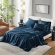 preview thumbnail 44 of 91, Madison Park Essentials Satin Luxury 6 PC Sheet Set