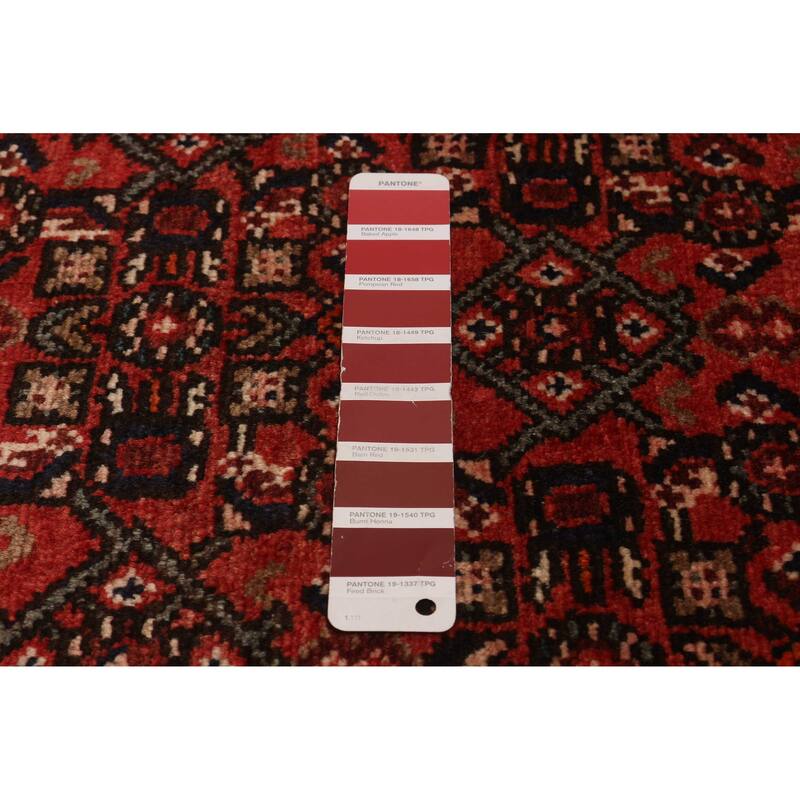 ECARPETGALLERY Hand-knotted Andelz Red Wool Rug - 3'8 x 9'10