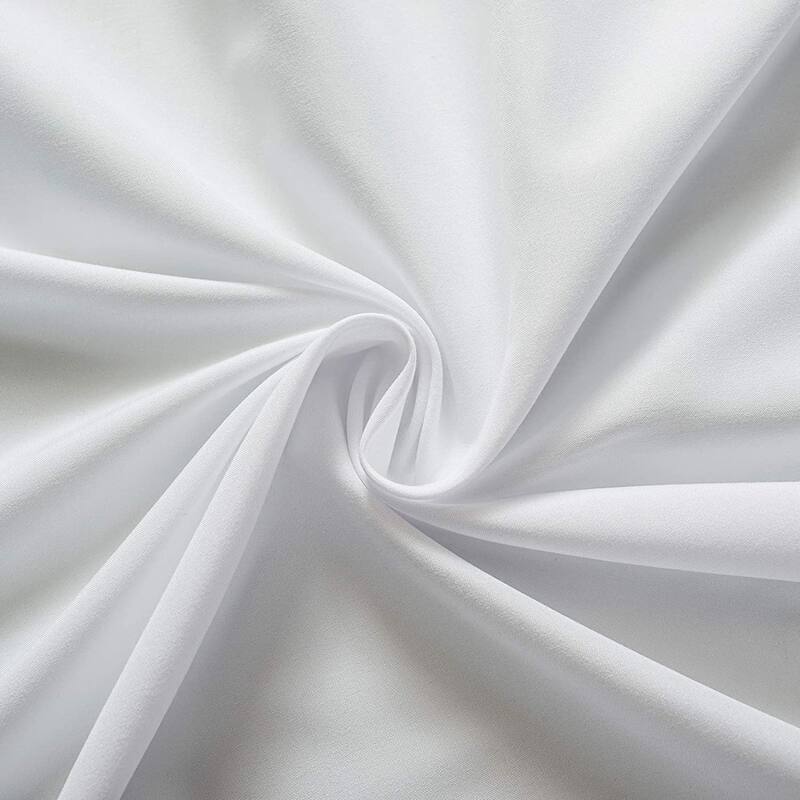 DriftAway Ruffle Layer Semi Sheer Window Curtains for Living Room Bedding Room 2 Panels Rod Pocket - 50" width x 84 " length