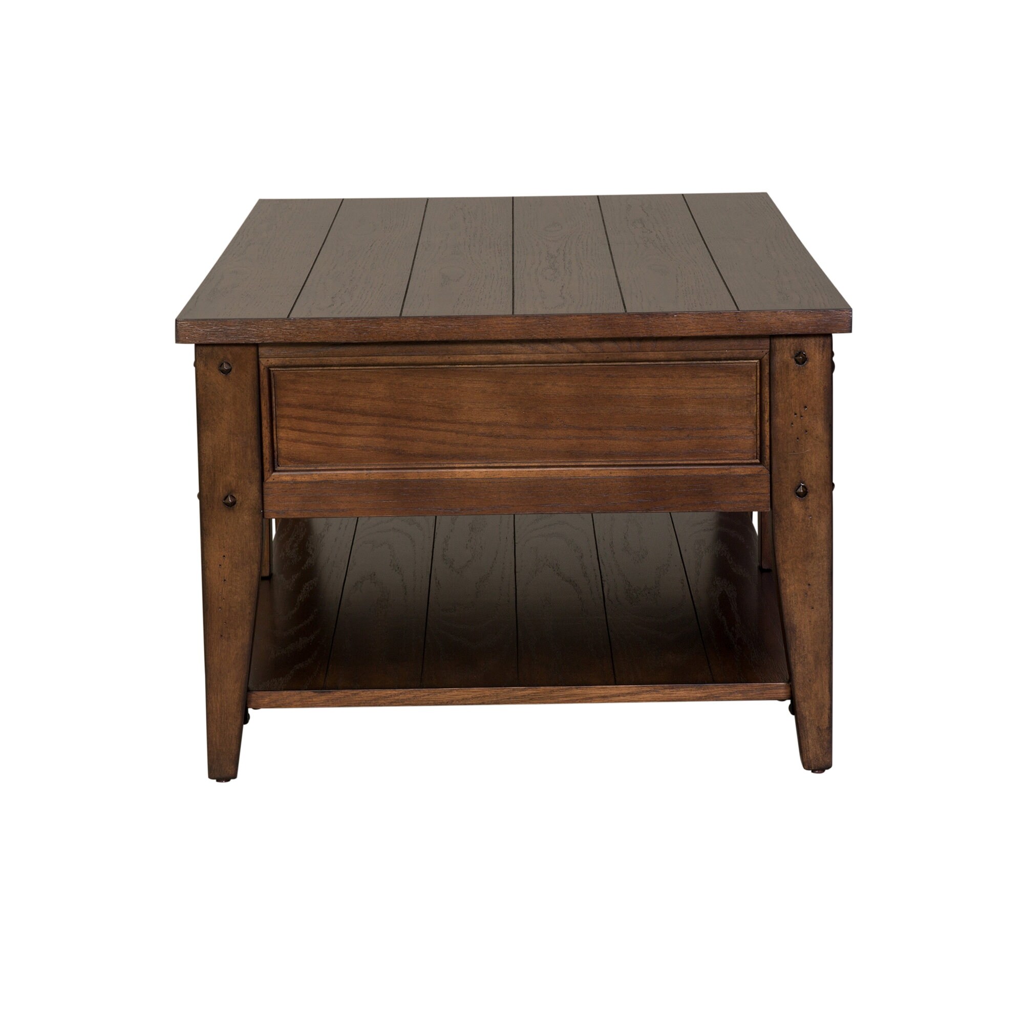 Shop Lake House Rustic Brown Oak Cocktail Table Overstock 18089959
