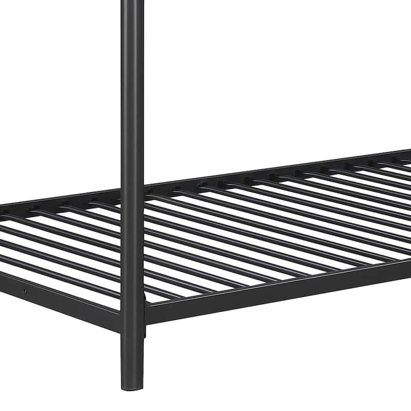 Furniture Triple Bunk Bed, Twin/Twin/Twin, black - N/A