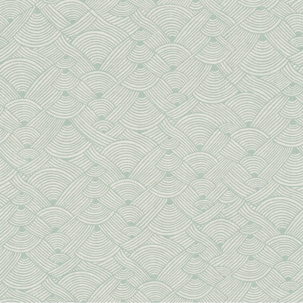 Galerie Wallcoverings Fusion Collection Geo Swirl Motif Non-woven Matte Wallpaper Roll