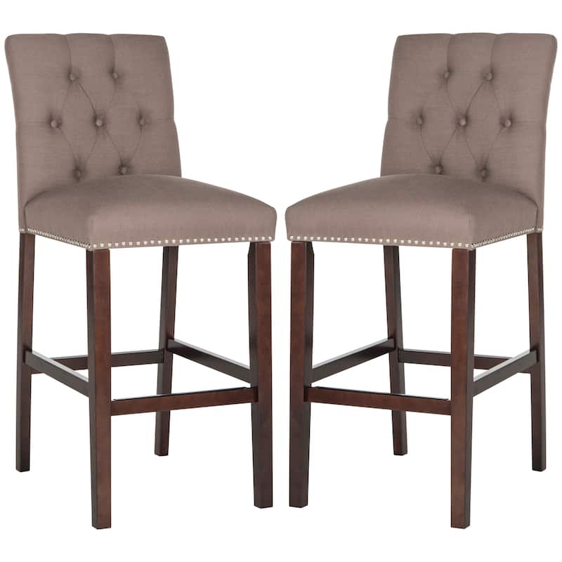 SAFAVIEH Jelka 31.5 Inch Bar Stool (Set of 2) - 19" x 20" x 44" - 19Wx23Dx44H