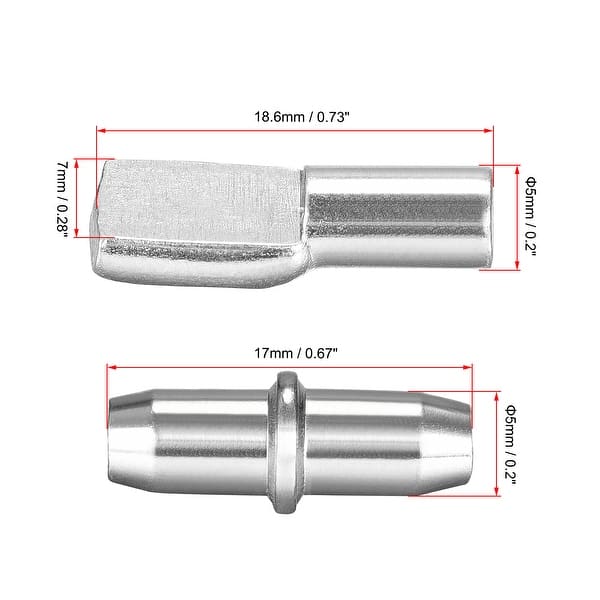 Shelf Support Peg 3 Styles Shelf Pegs 5mm 6mm Pinwith Hole 60pcs