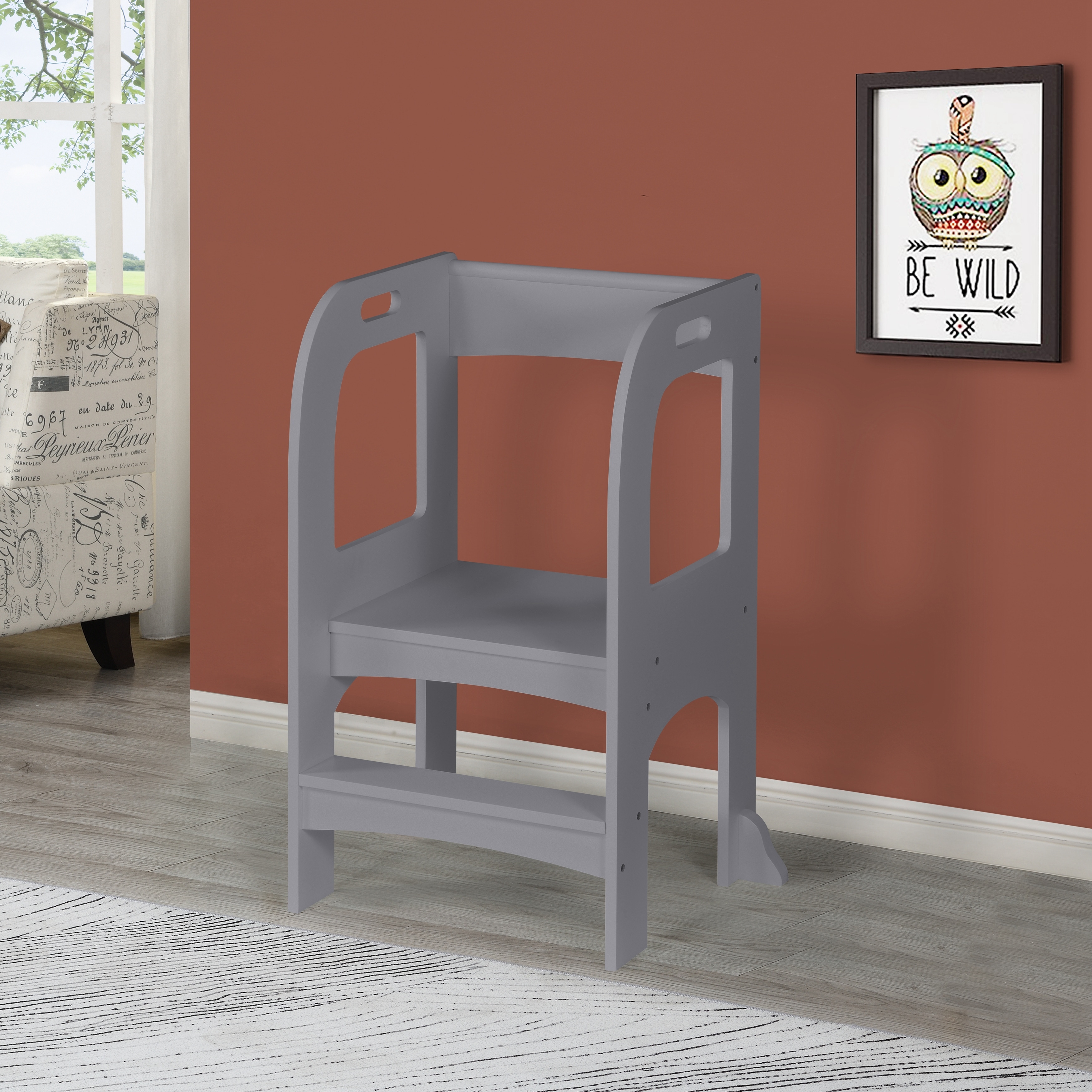 Kids kitchen sale counter stool