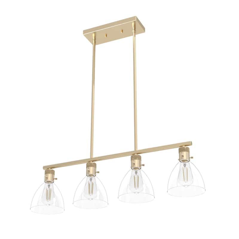 Hunter Van Nuys Linear Chandelier - Kitchen Island, Dining Room - Industrial, Modern Farmhouse, Transitional