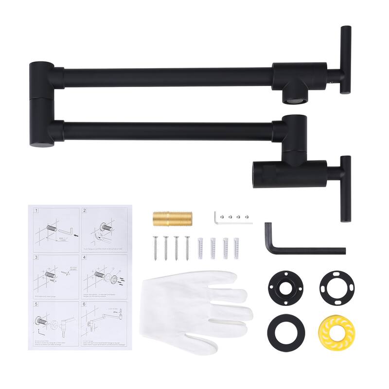 WOWOW Folding Wall Mount Faucets Stretchable