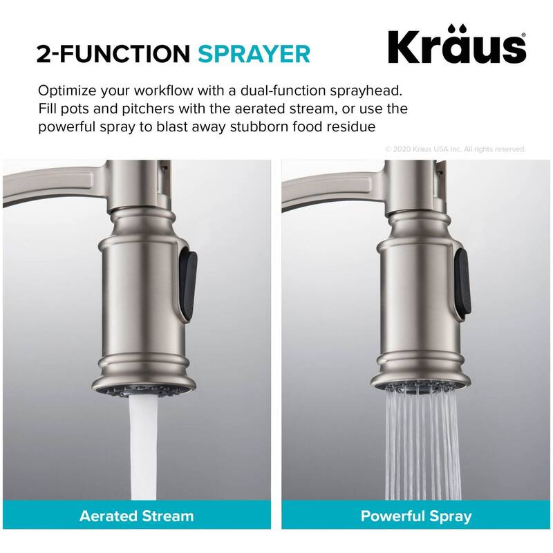 Kraus Sellette 1.8 GPM Single Hole Pre-Rinse Pull Down Kitchen Faucet