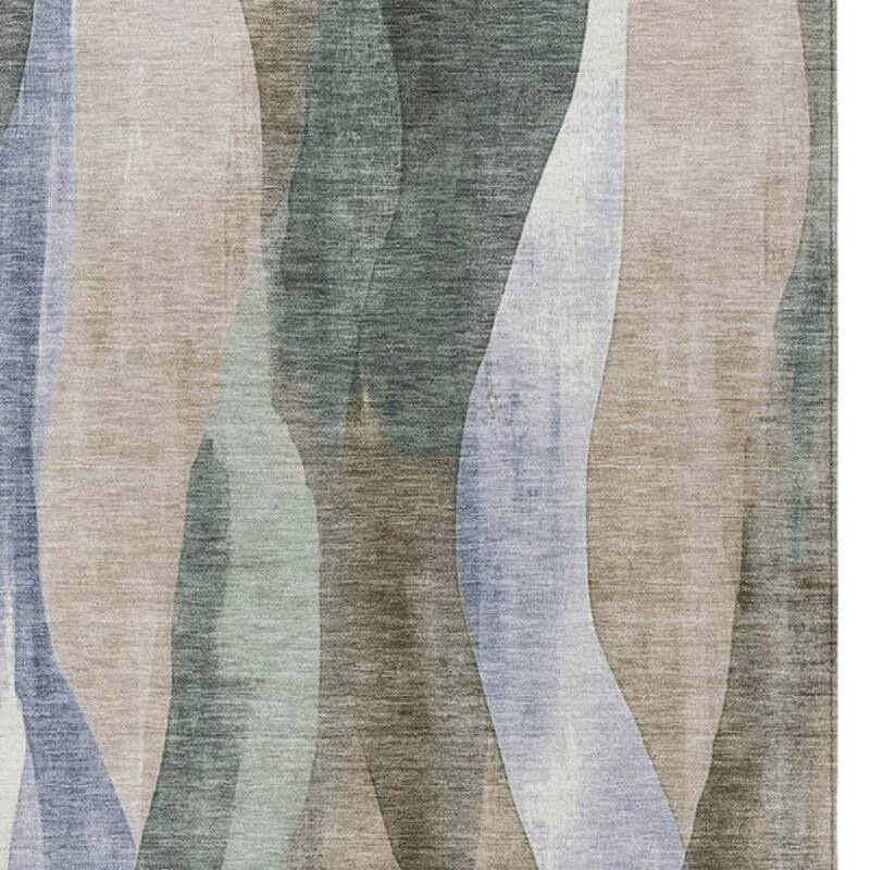 HomeRoots Abstract Transitional Rectangle Outdoor Rug