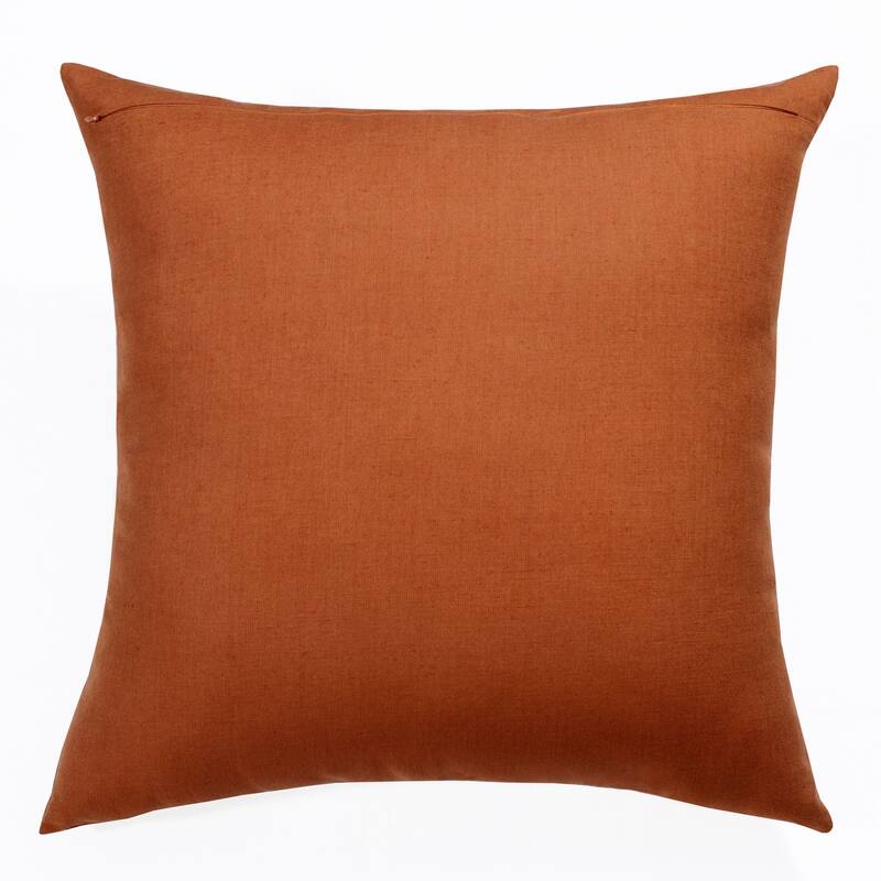 Sevita Hand-Woven Striped Linen Throw Pillow, 20" x 20"